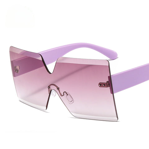 CardioFashion Female Rimless One Piece Sunglasses