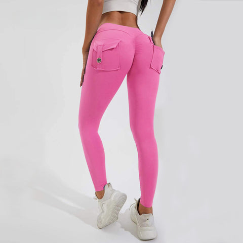 CardioFashion Female Peach Hip Pockets Leggings