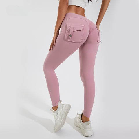 CardioFashion Female Peach Hip Pockets Leggings