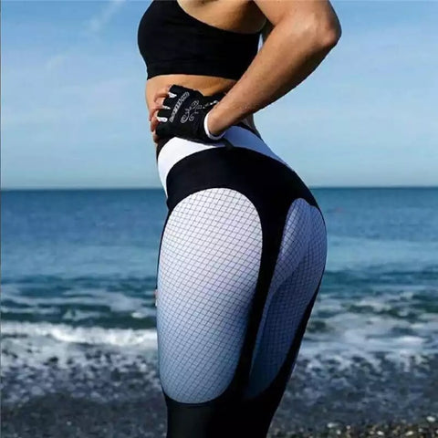 CardioFashion Female Pop Style Contrast Color Leggings