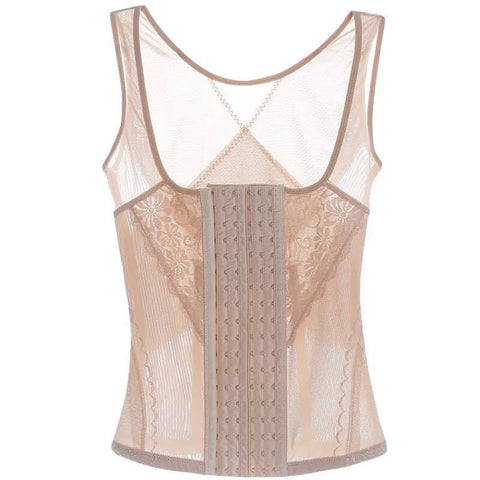 CardioFashion Female Lace breathable 6-breasted shapewear