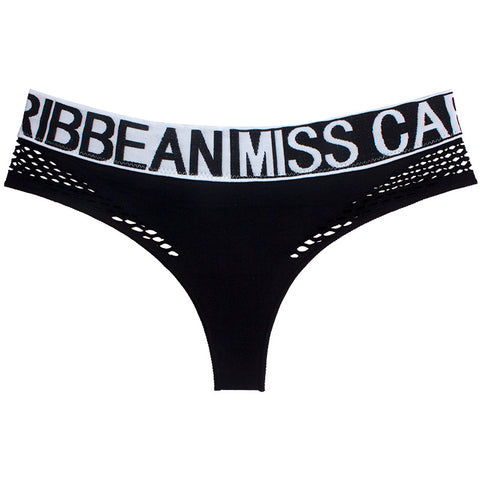 CardioFashion Female Letter Print Net Underwear