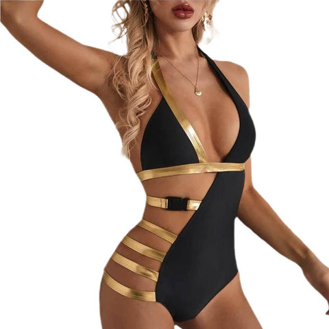 CardioFashion Female Two-tone Sexy Queen Swimsuit