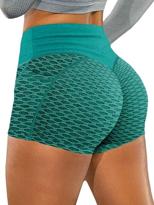 CardioFashion Female Honeycomb Pocket Peach Hip Shorts - Cardio Fashion