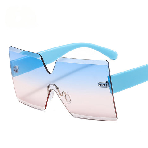 CardioFashion Female Rimless One Piece Sunglasses