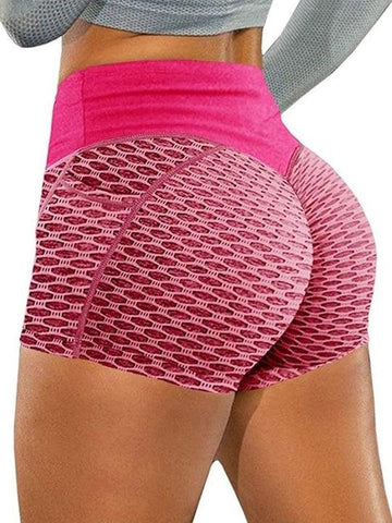 CardioFashion Female Honeycomb Pocket Peach Hip Shorts - Cardio Fashion