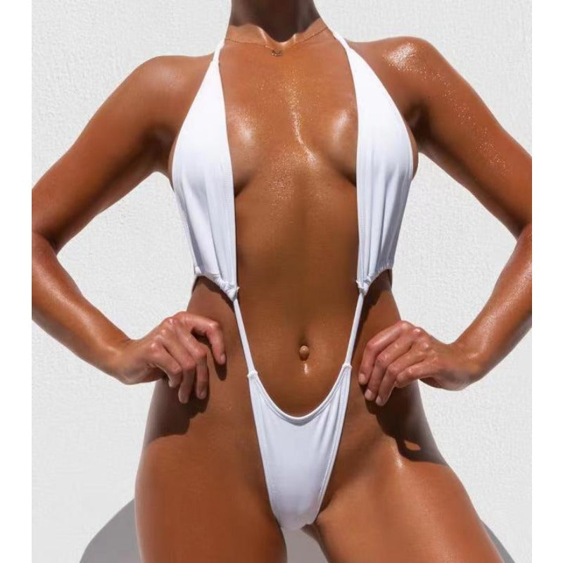 CardioFashion Female Super Sexy Deep V Collar Bikini