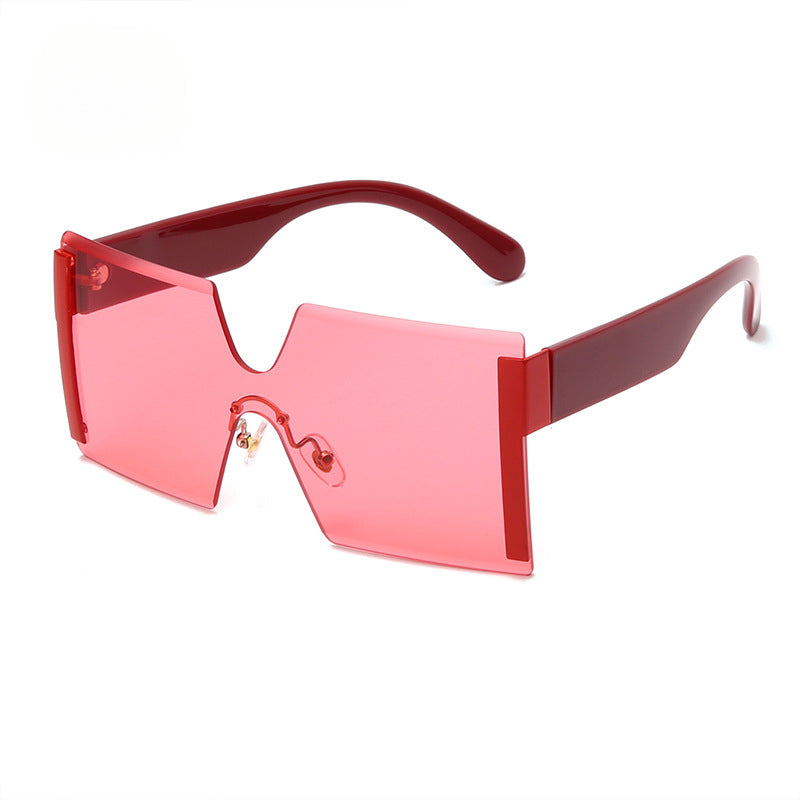 CardioFashion Female Rimless One Piece Sunglasses