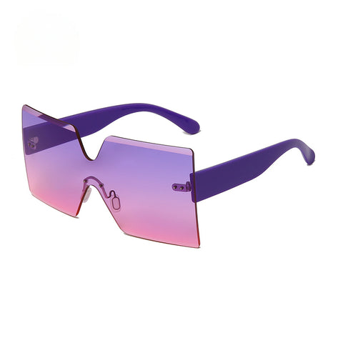 CardioFashion Female Rimless One Piece Sunglasses