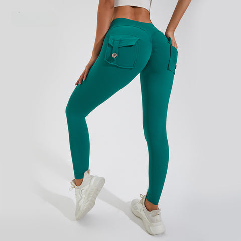 CardioFashion Female Peach Hip Pockets Leggings