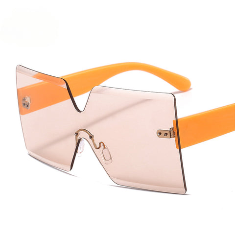 CardioFashion Female Rimless One Piece Sunglasses