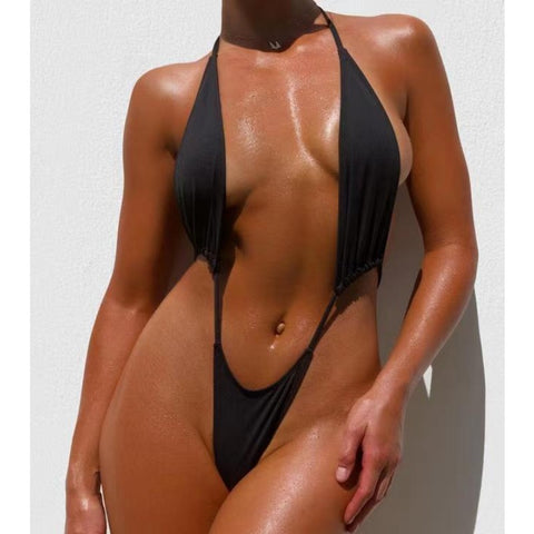 CardioFashion Female Super Sexy Deep V Collar Bikini