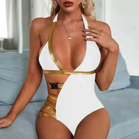 CardioFashion Female Two-tone Sexy Queen Swimsuit