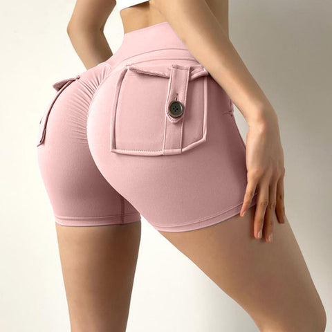 CardioFashion Female Elastic Hip Lifting Yoga Fitness Shorts