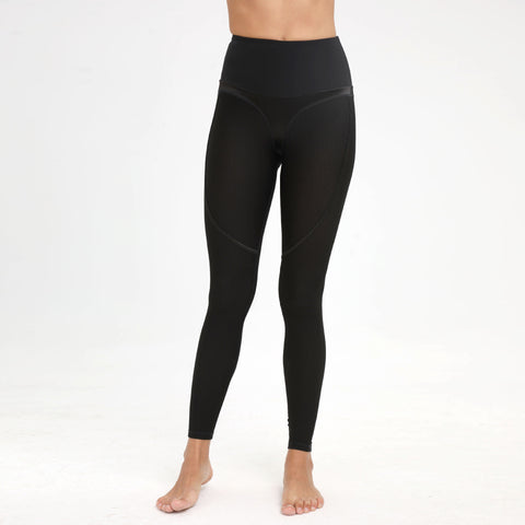 CardioFashion Female Fly Eye Contrast Color High-rise Hip-lift Leggings