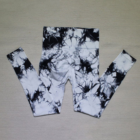 CardioFashion Female Muticolor Tie-Dye Fitness Yoga Leggings