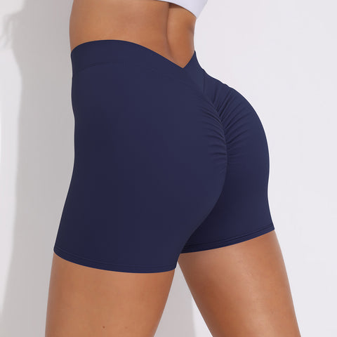 CardioFashion Female V-shape Waist Scrunch Bum Elastic Tight Shorts