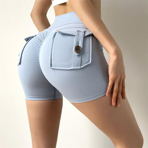 CardioFashion Female Elastic Hip Lifting Yoga Fitness Shorts