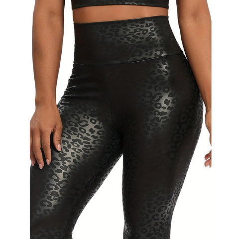 Cardiofashion Female Leopard Print Skinny Leggings