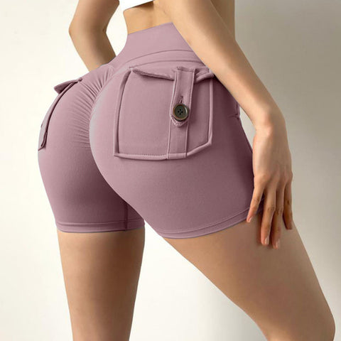 CardioFashion Female Elastic Hip Lifting Yoga Fitness Shorts