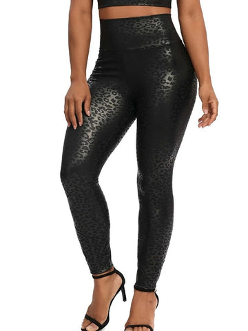 Cardiofashion Female Leopard Print Skinny Leggings