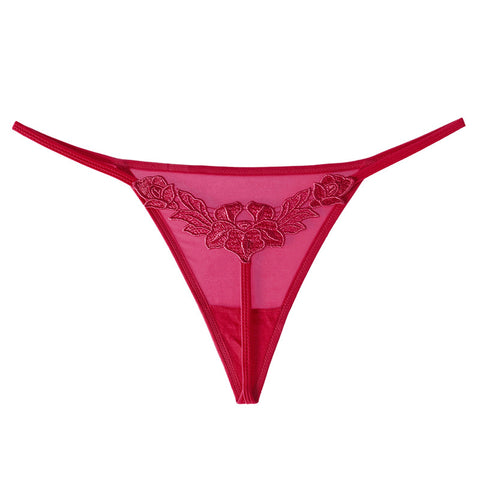 CardioFashion Female Unique Rose Lace T-back Thong