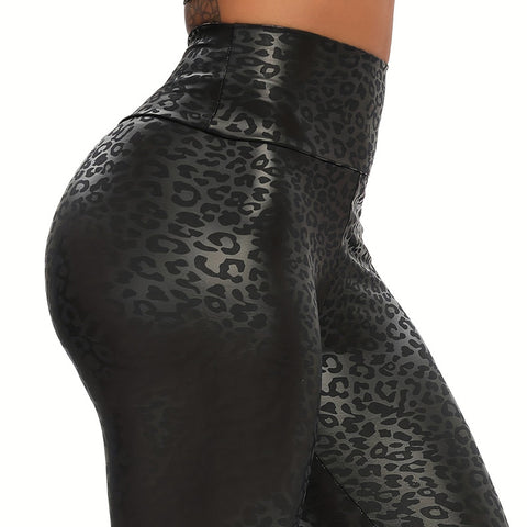 Cardiofashion Female Leopard Print Skinny Leggings