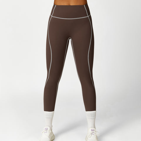 CardioFashion Female Hip-lift Fitness High-waisted Solid Color Leggings