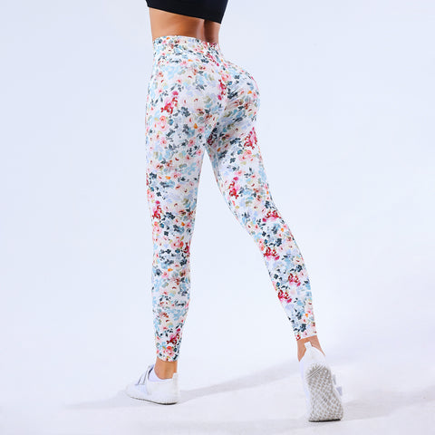 CardioFashion Female 3d Printed Peach Hip Leggings