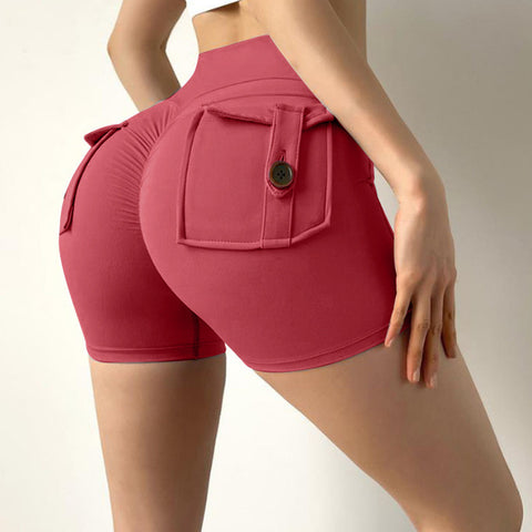 CardioFashion Female Elastic Hip Lifting Yoga Fitness Shorts