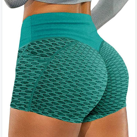 CardioFashion Female Honeycomb Pocket Peach Hip Shorts - Cardio Fashion