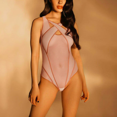 CardioFashion Female Mesh Hollow Out Bodysuits