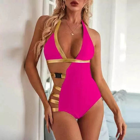 CardioFashion Female Two-tone Sexy Queen Swimsuit