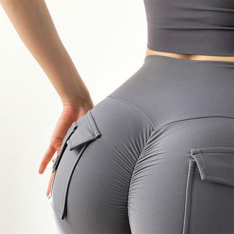 CardioFashion Female Elastic Hip Lifting Yoga Fitness Shorts