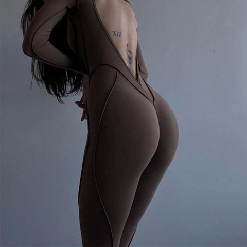 CardioFashion Female sexy backless Jumpsuits