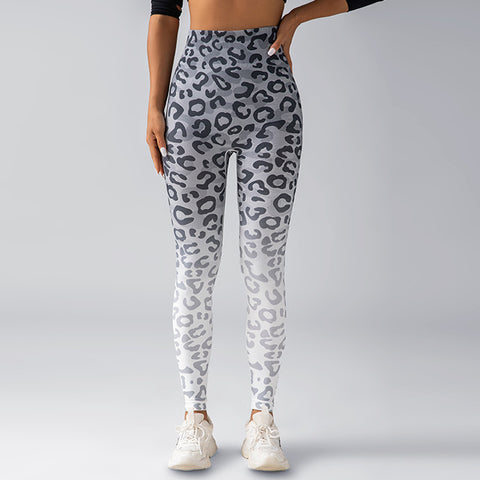 Cardiofashion Female Gradient Tie-Dye Leggings