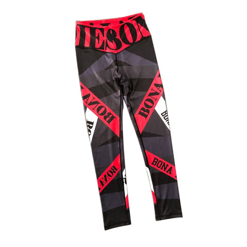 Cardiofashion Female Letter Print Hip Leggings