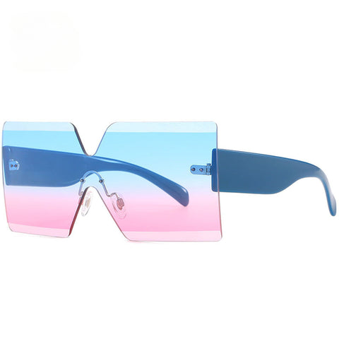 CardioFashion Female Rimless One Piece Sunglasses