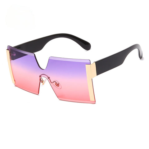 CardioFashion Female Rimless One Piece Sunglasses