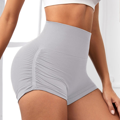 CardioFashion Female Ribbed Scrunch Bum Quick-drying Shorts