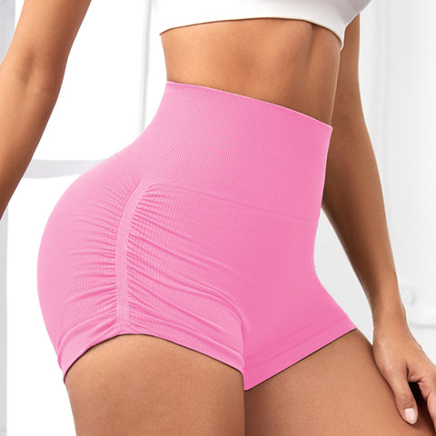 CardioFashion Female Ribbed Scrunch Bum Quick-drying Shorts