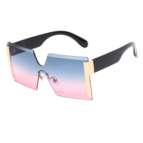 CardioFashion Female Rimless One Piece Sunglasses