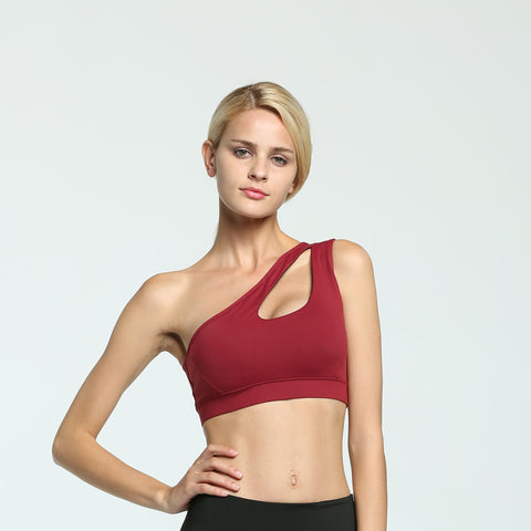 CardioFashion Female One-shoulder Sports Ankle Bras