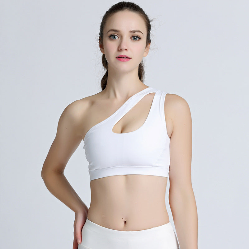 CardioFashion Female One-shoulder Sports Ankle Bras