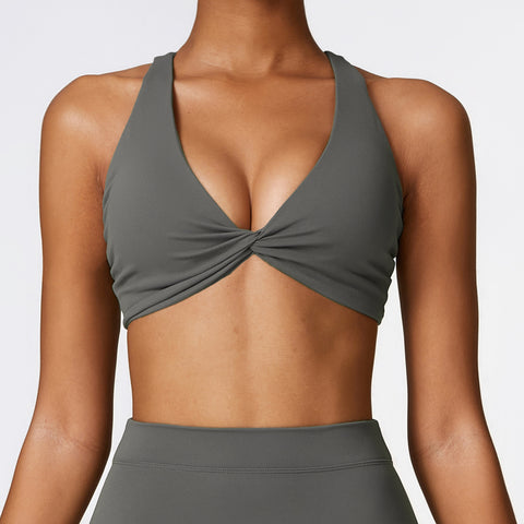 CardioFashion Female Cross Back Twist Sports Bras