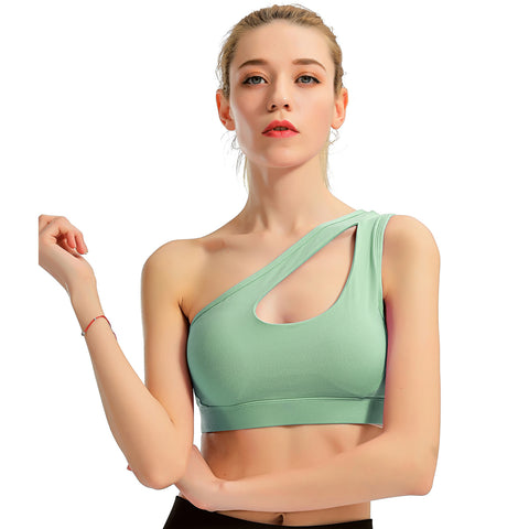 CardioFashion Female One-shoulder Sports Ankle Bras