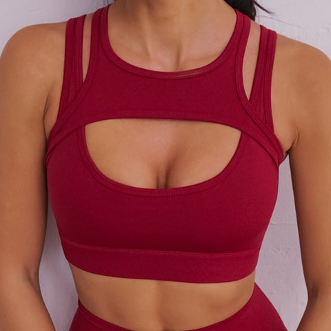 CardioFashion Female Sexy Cutout Sports Bras