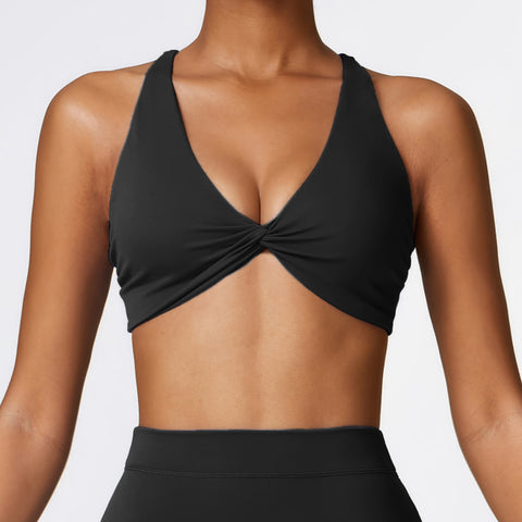 CardioFashion Female Cross Back Twist Sports Bras